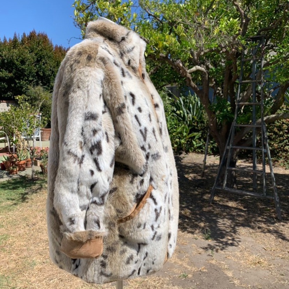 SOLD Vintage Reversible Suede Faux Fur Winter Coat - Picture 3 of 8